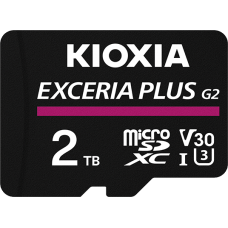 KIOXIA EXCERIA PLUS G2 UHS-I MicroSDXC 2TB 記憶卡 (U3 V30 A1) R: 100MB/s W: 90MB/s